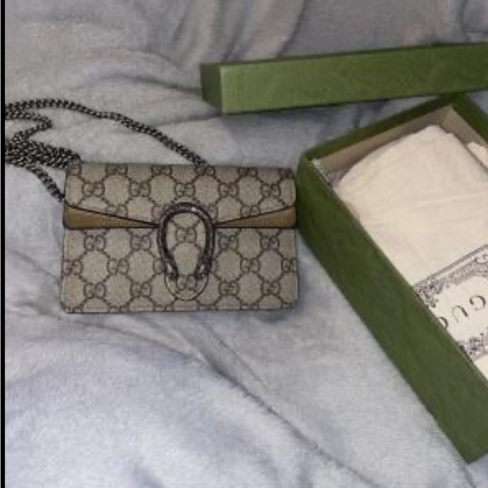 Gucci Beige and Brown Crossbody Bag